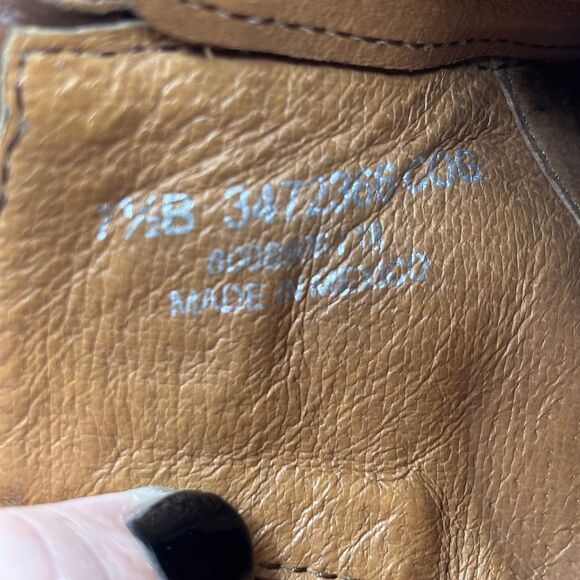 Frye Boots Tyler Engineer Women's Size 7.5B Brown Leather Buckle Moto Zipper - Picture 9 of 9